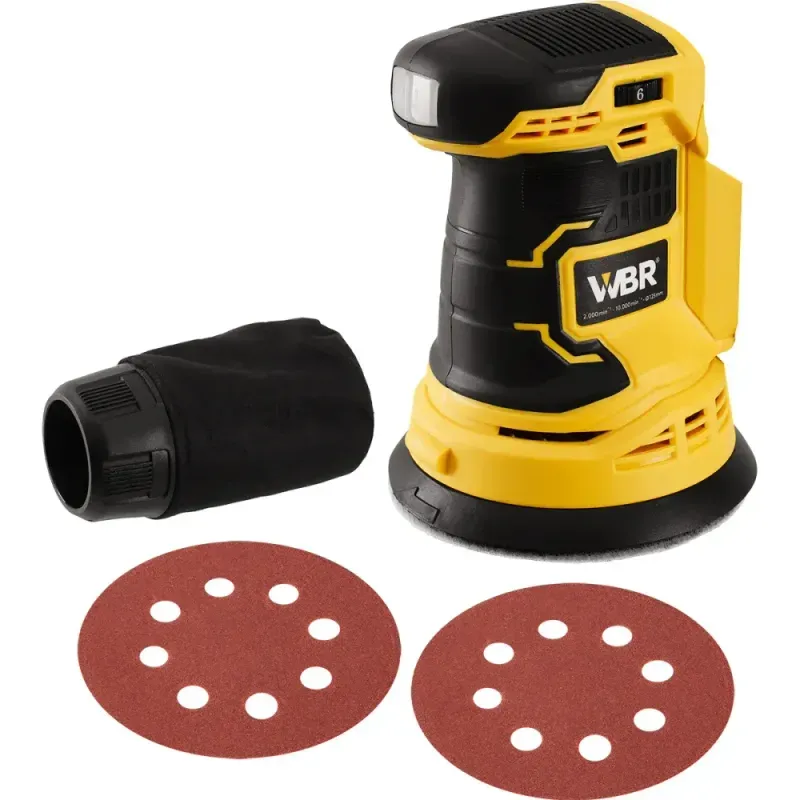 Lixadeira Roto Orbital a Bateria com 6 Velocidades 125mm 20V WRB