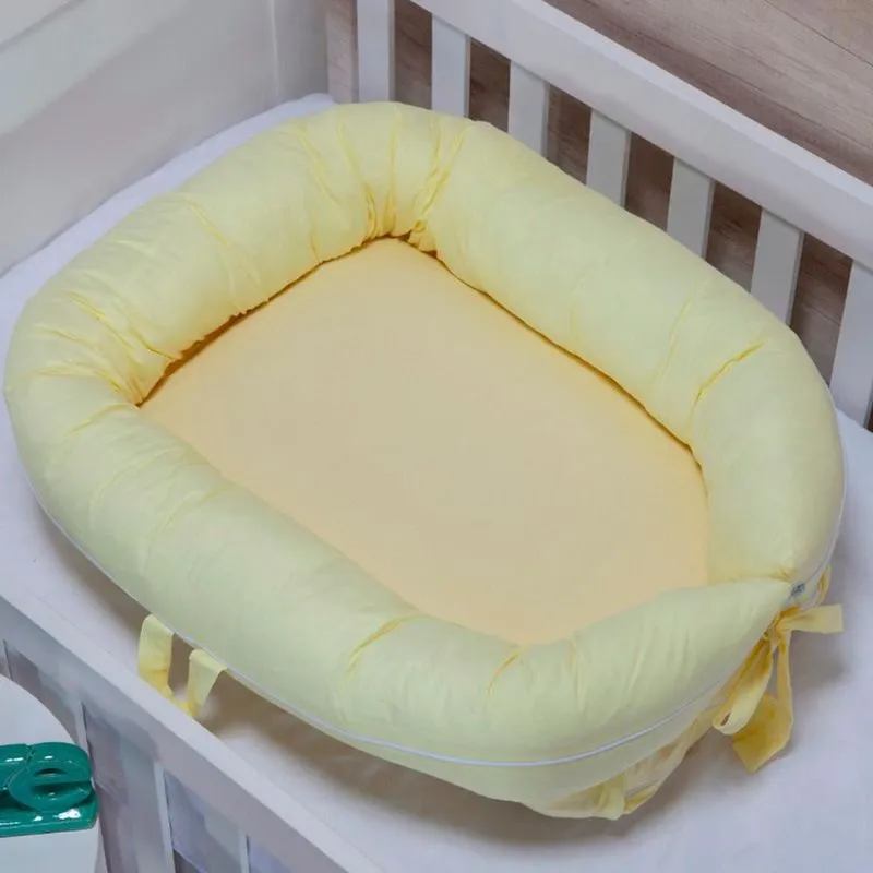 Ninho Redutor De Berço Aconchego Baby Amarelo