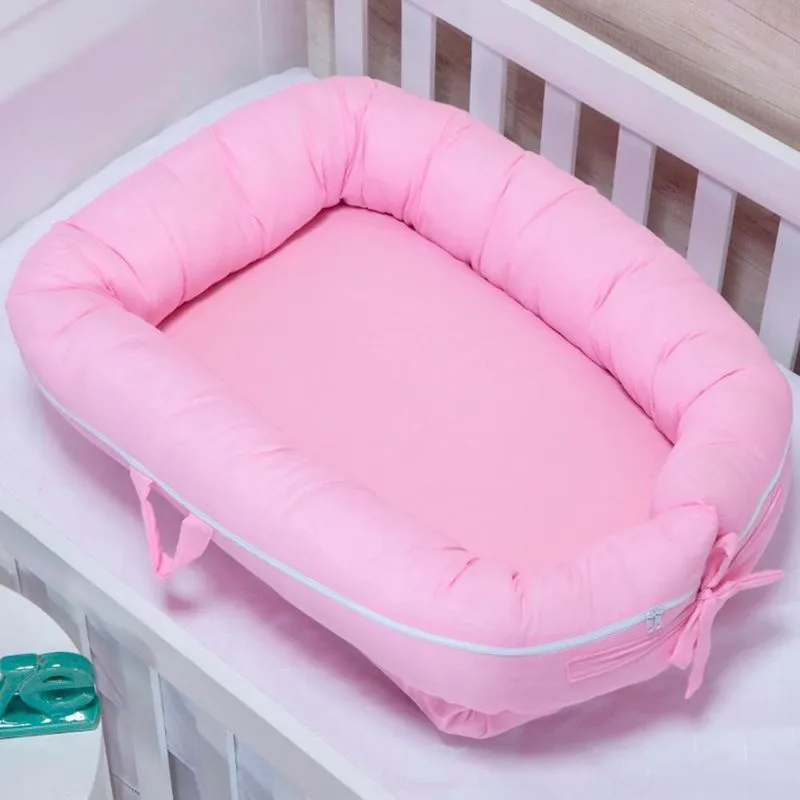 Ninho Redutor De Berço Aconchego Baby Rosa