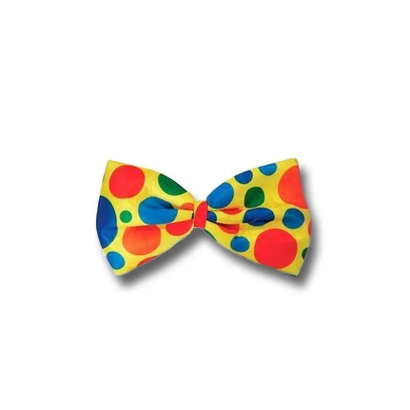 Gravata Borboleta De Palhaço Com Bolinhas Coloridas