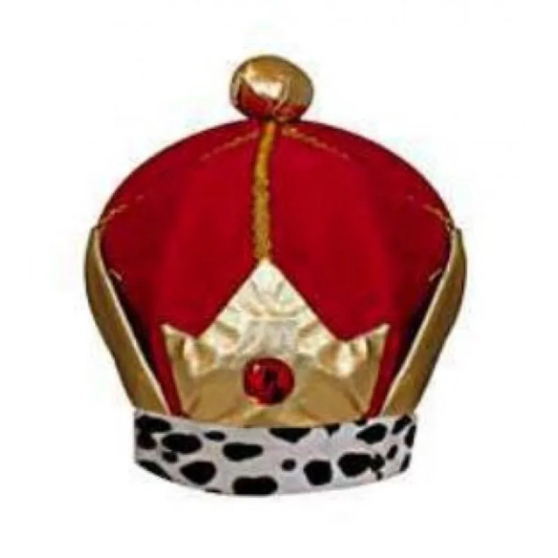 Chapéu Rei Especial Veludo Vermelho