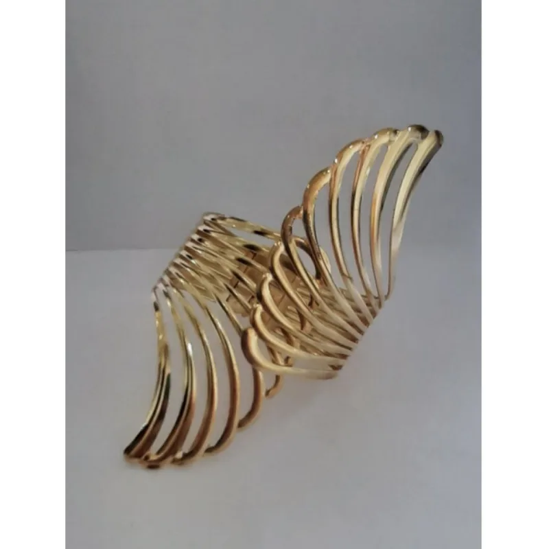 Bracelete De Metal Moda Egipicia Com Mola Para Ajuste