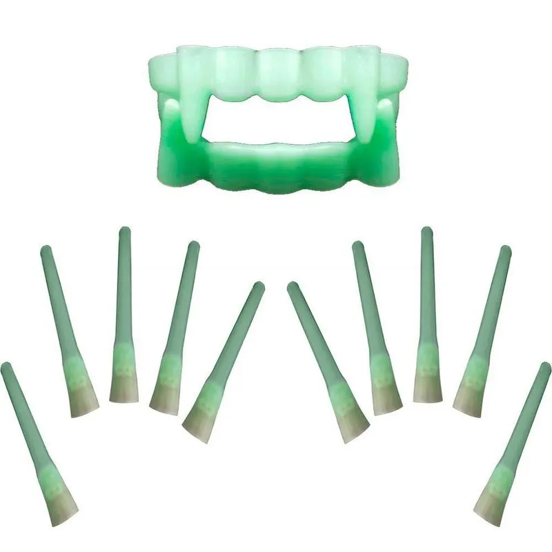 Dentadura E Unhas Neon - 11 Unidades