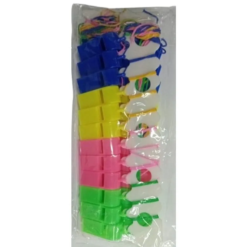 Apito Plástico Colorido com24
