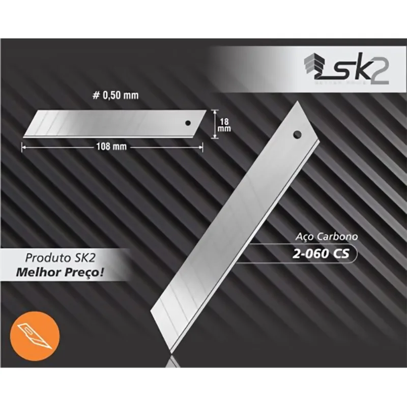 Lamina para estilete aco carbono hobby ref. 2-060 cs