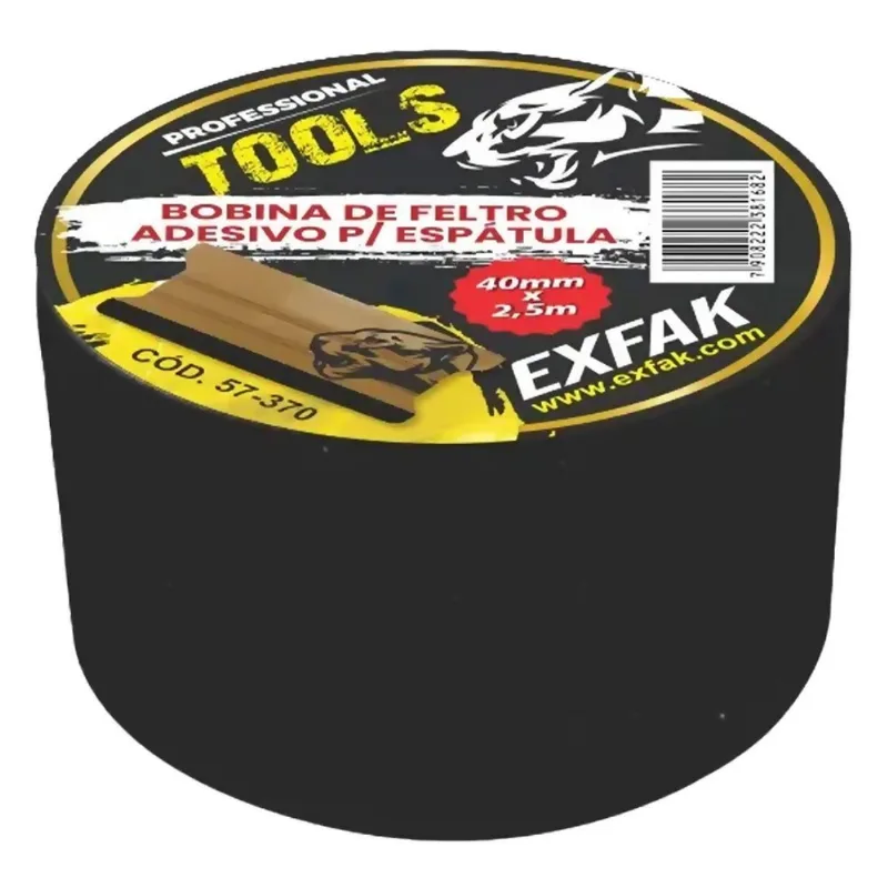 FELTRO VELUDO PRETO ROLO 2,5MTS 57-370