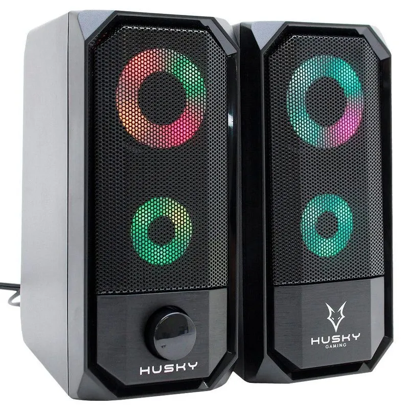 CAIXA DE SOM GAMER HUSKY STORM, RAINBOW, 6W, USB - CX-HST-RA