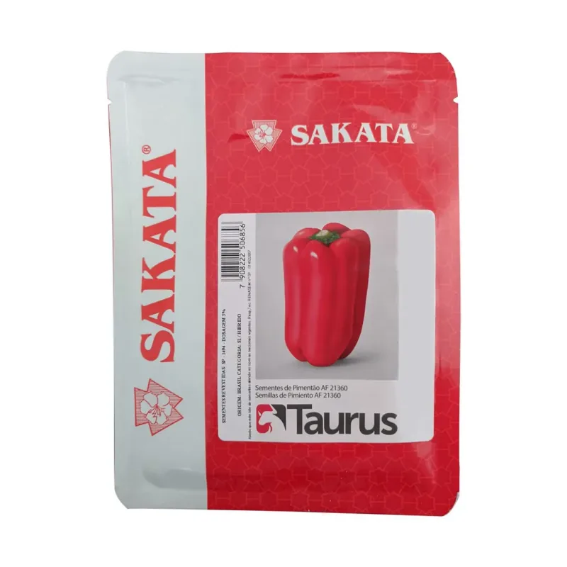 Sementes De Pimentão Vermelho Taurus - 1.000 Sementes - Sakata