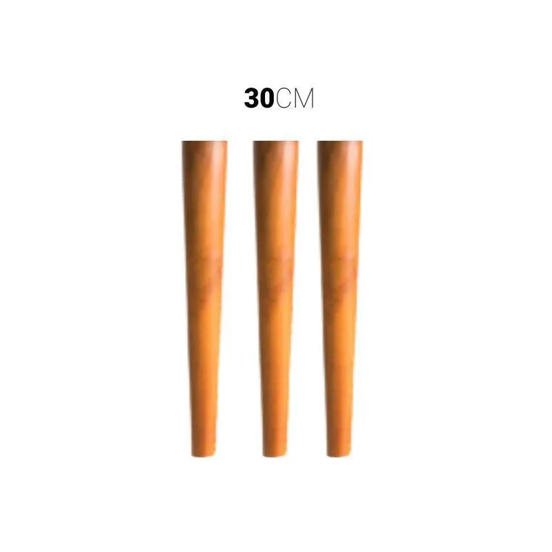 Pés De Madeira Kelan Para Moveis 30 Cm 3 Unidade