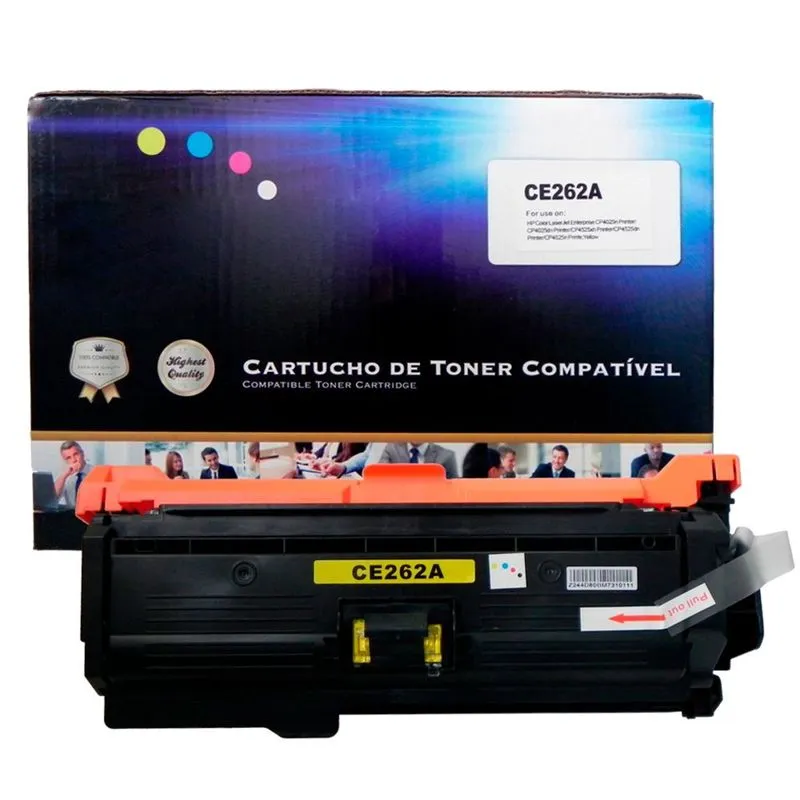 Toner Compatível CE262A CP4525N C4525DN Amarelo 11 mil páginas