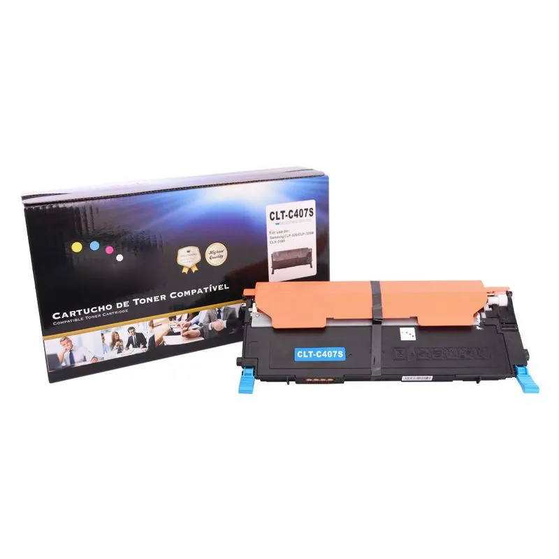 Toner Compatível C407 X204 Ciano 1 mil páginas