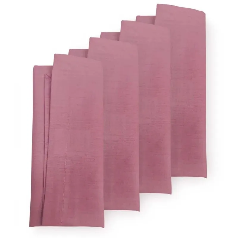 Kit Guardanapo 4 Peças 200 Fios Liso - Kacyumara Rosé German/2422