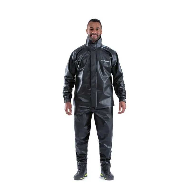 Capa De Chuva Pvc Pantaneiro Inverno Gola Impermeável Moto - Preto - Gg