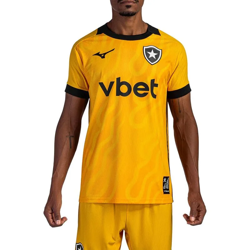 Camisa Home de Goleiro Mizuno x Botafogo Masculina M Amarelo