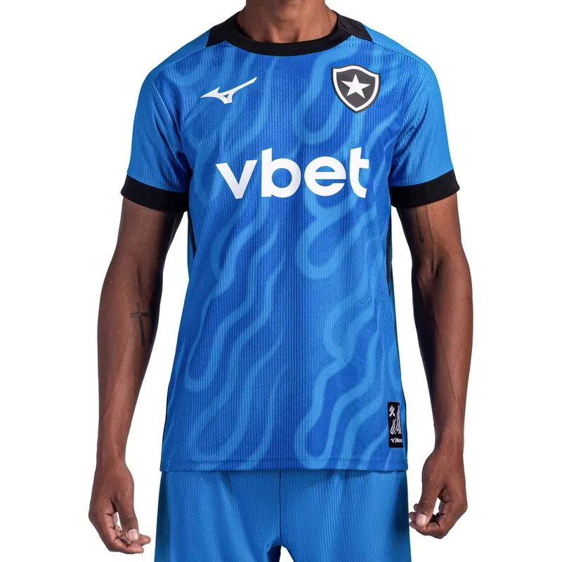 Camisa Away de Goleiro Mizuno x Botafogo Masculina M Azul