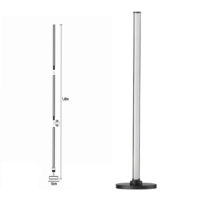 Luminária De Chão Led 140Cm 6W Perfil Cct Bivolt Ecoforce - Ecoforce