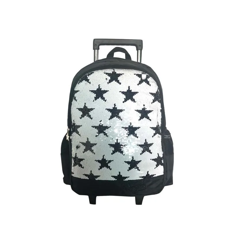 Mochila Carrinho Sweet Girl Santino Preto Branco