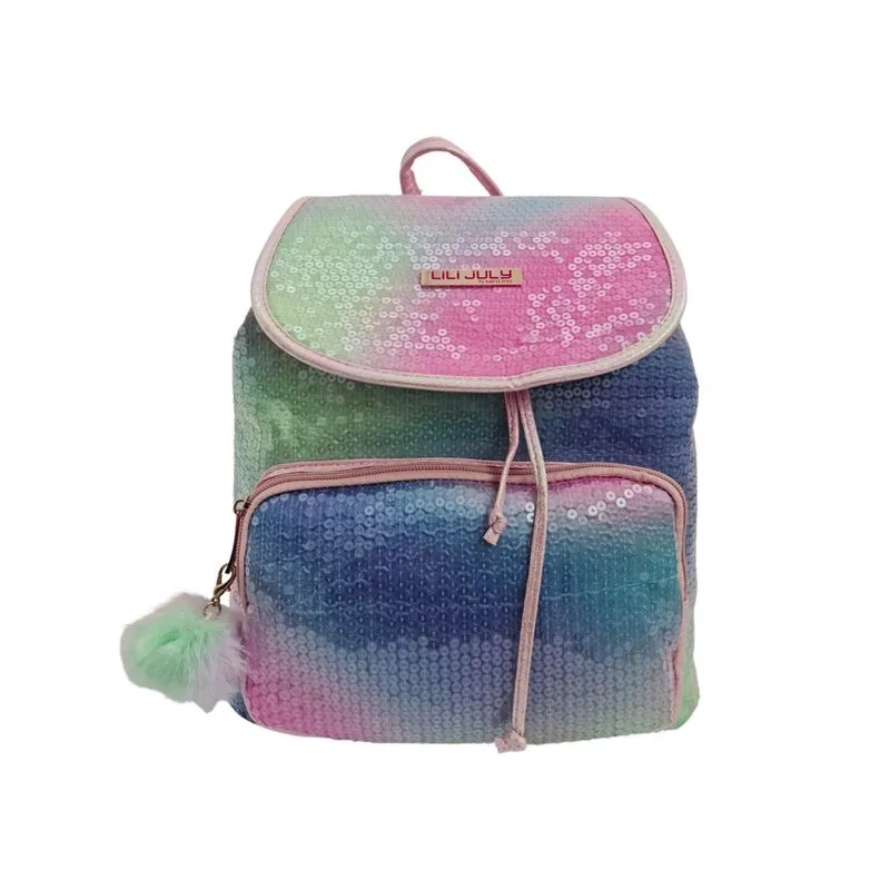 Mochila costas juvenil colorida lili july