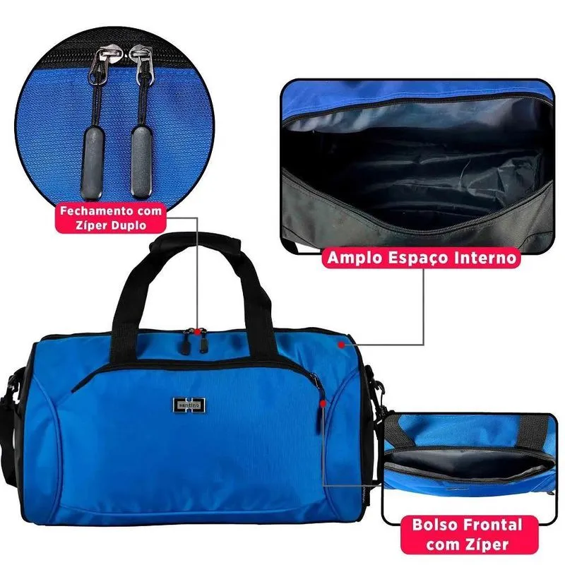 Bolsa Sacola De Viagem De Mão Danver Poliéster Santino