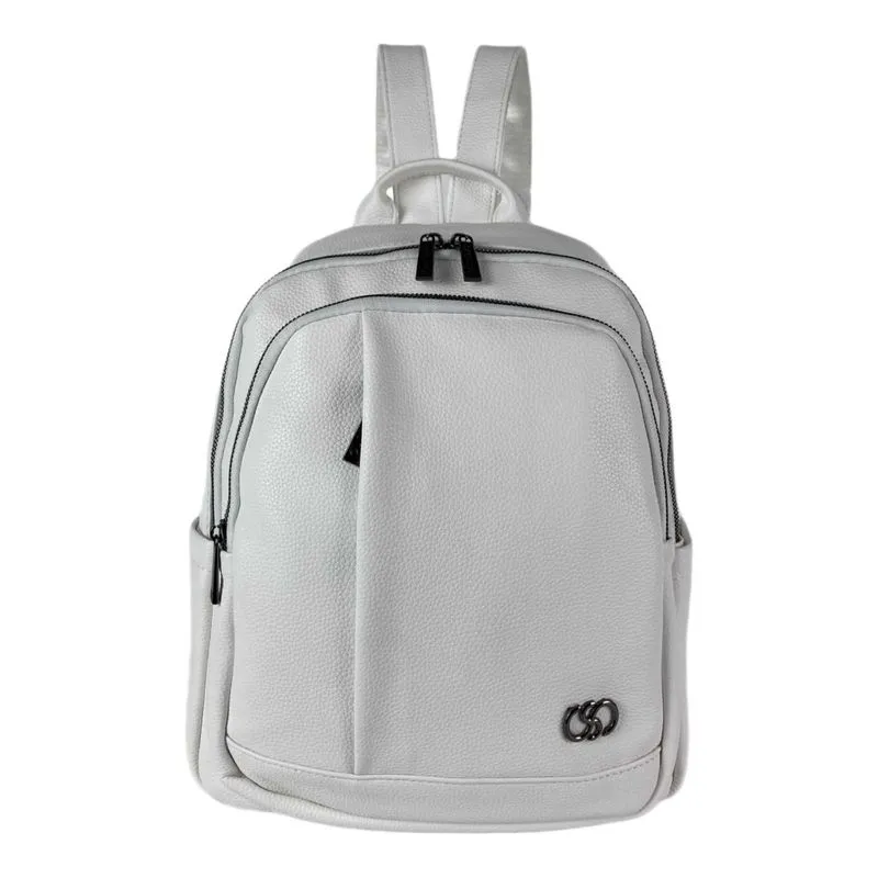 Bolsa Mochila Holly Sintética Santino Branca Sab400u13