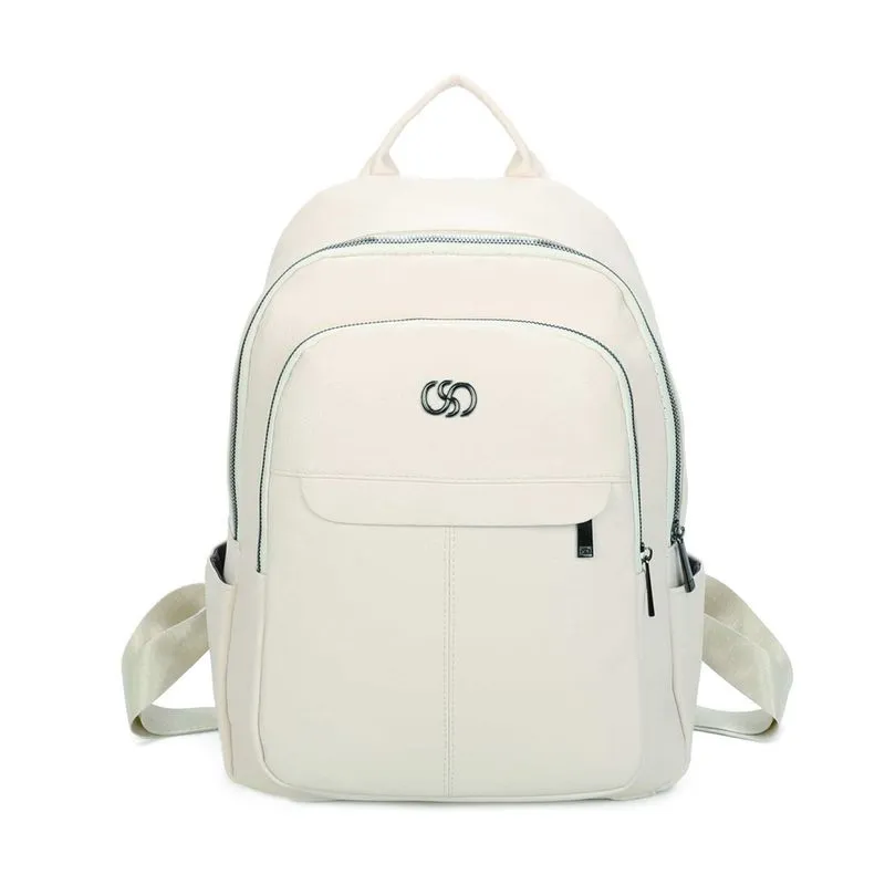 Bolsa Mochila Kamala Poliuretano Santino Off White