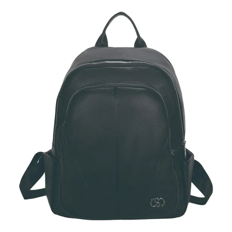 Bolsa Mochila Petúnia Sintética Santino Preta
