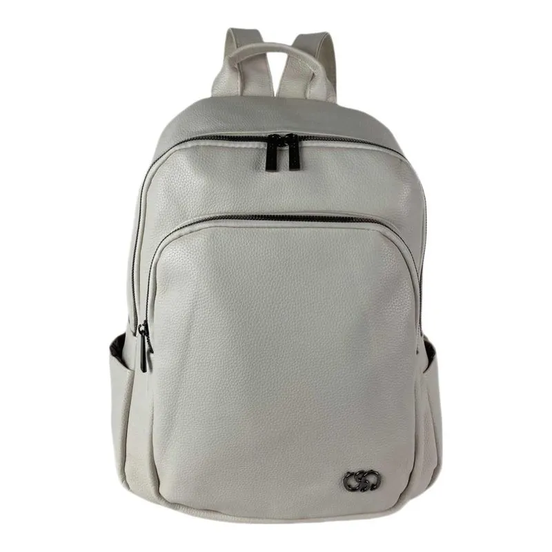 Bolsa Mochila Jasmim Poliuretano Santino Off White