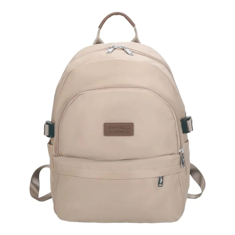Bolsa Mochila Frésia Nylon Santino Bege Sab411u06