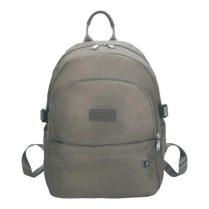 Bolsa Mochila Frésia Nylon Santino Verde Musgo Sab411u10
