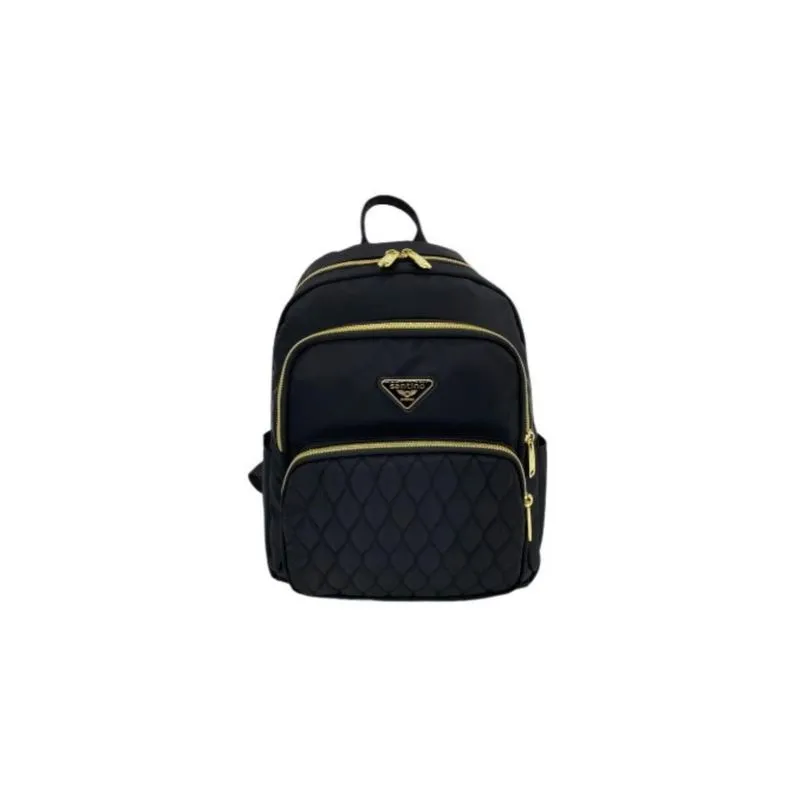 Bolsa Mochila Amarílis Nylon Santino Preta