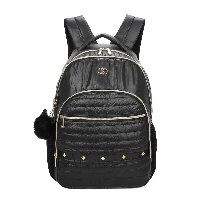 Bolsa Mochila Rania Poliéster Santino Preta