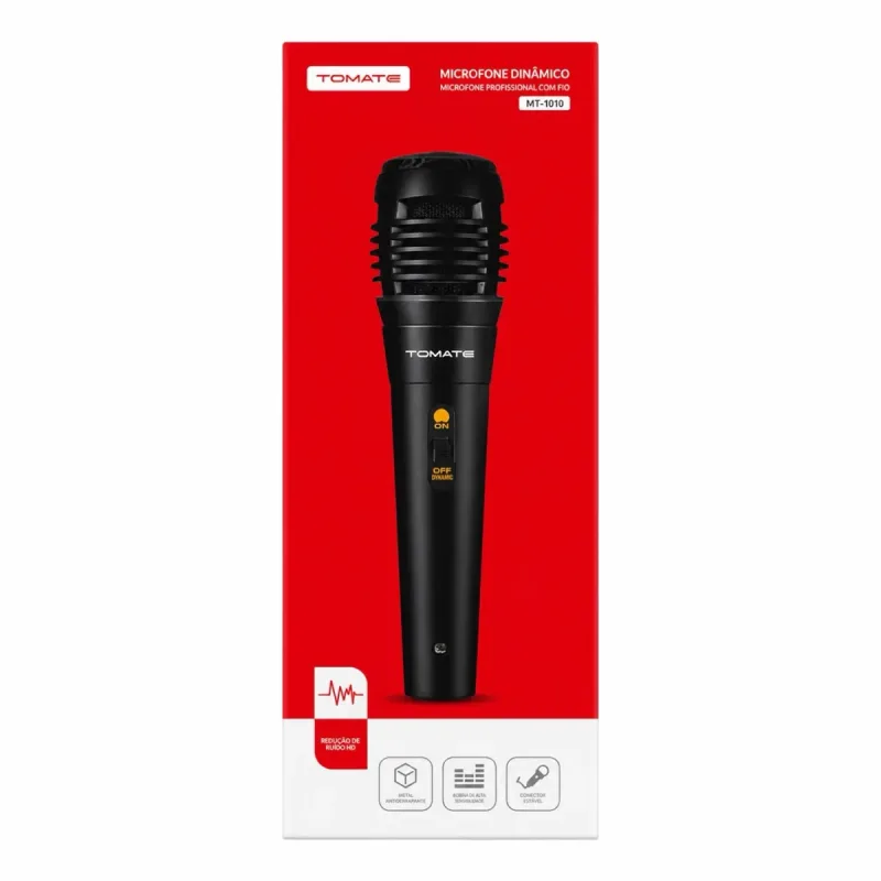 Microfone Com Fio MT-1010 Tomate