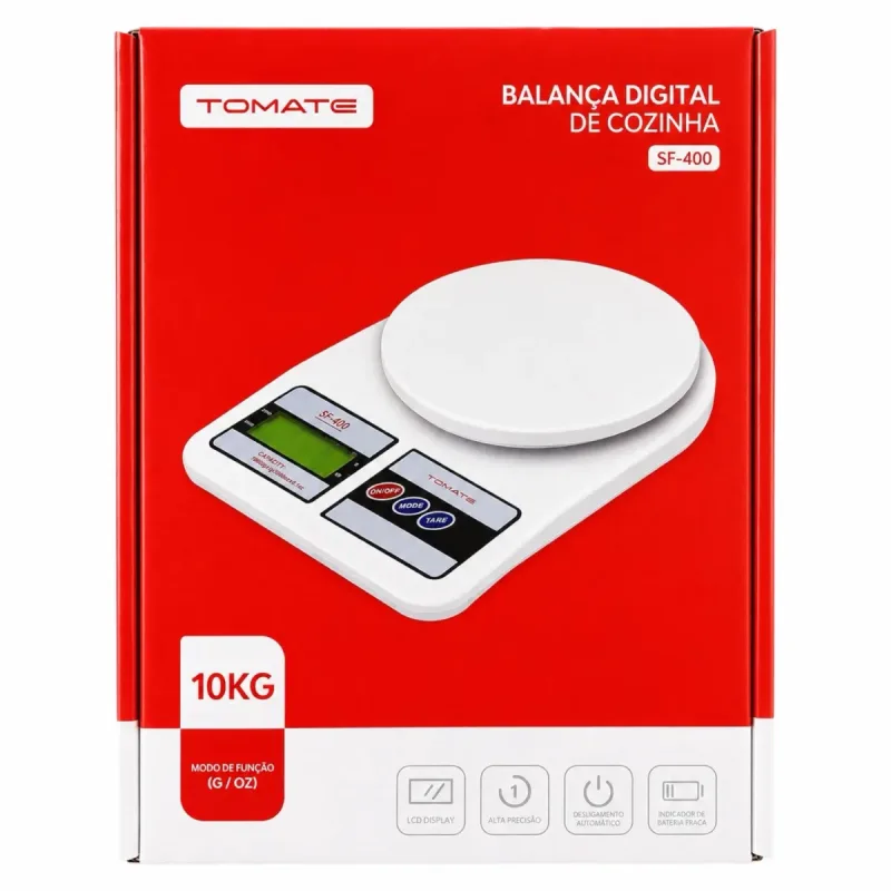 Balança Digital de Cozinha SF-400 Tomate