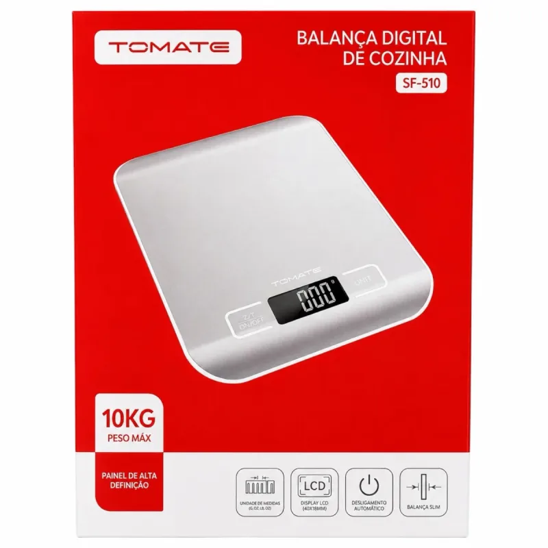 Balança Digital de Cozinha SF-510 Tomate