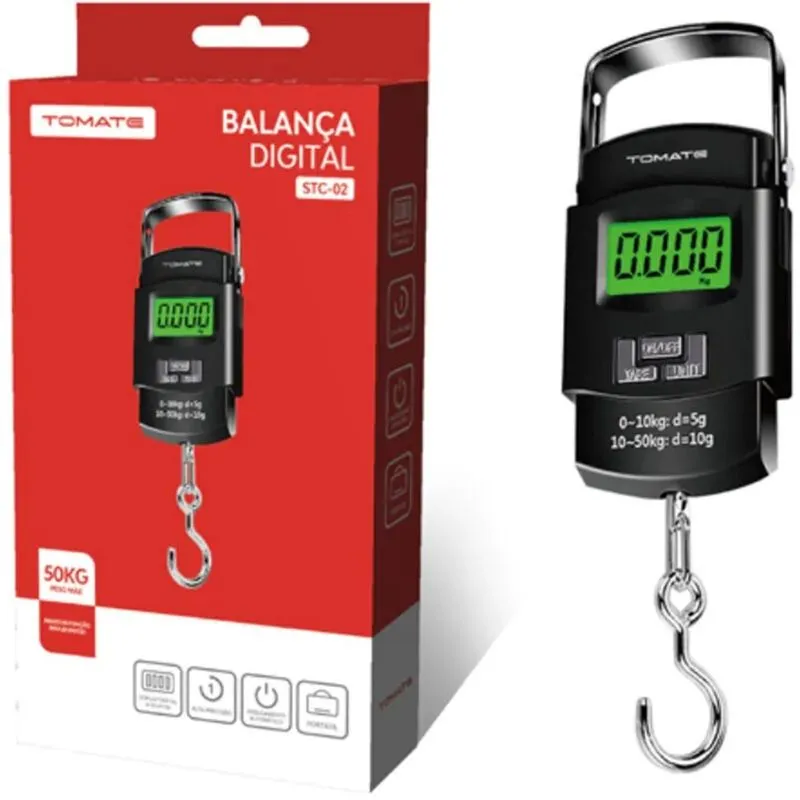 Balança Digital De Mão Até 50kgs Tomate - Stc-02