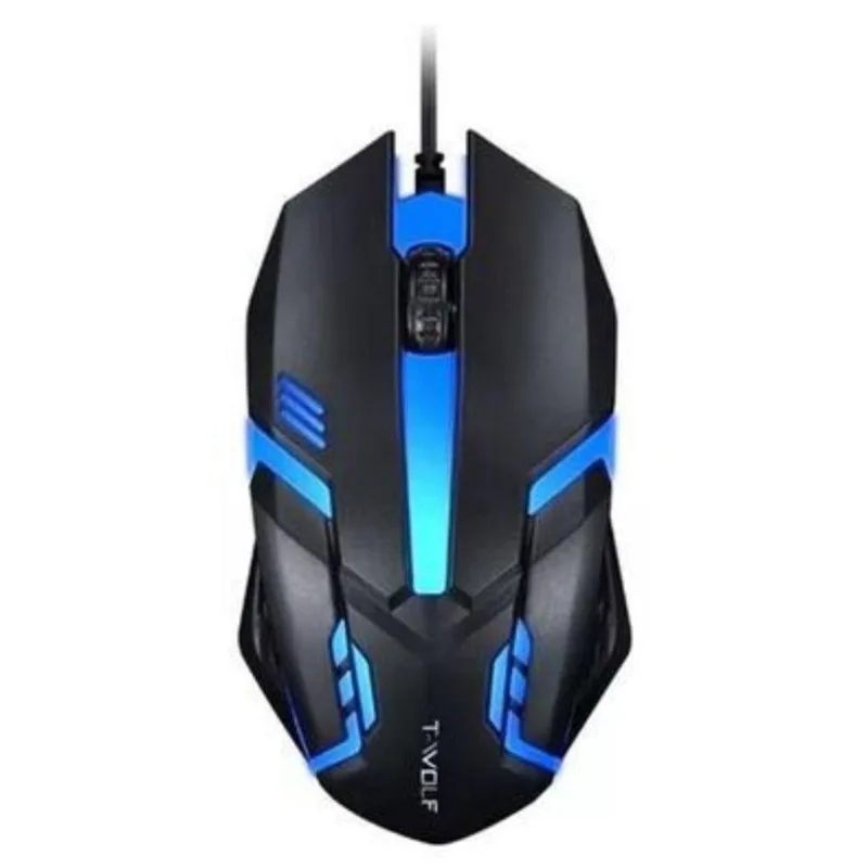 Mouse Optico Gamer Rgb 1200 Dpi Com Fio Tomate