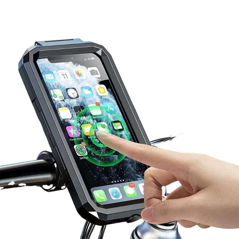 Suporte Celular Moto E Bicicleta A Prova Dagua Tomate - Tomate