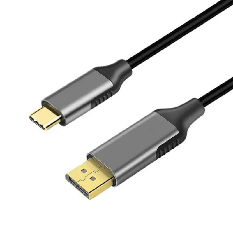 Cabo USB-C x DisplayPort Macho 8K 60Hz 1,8M Type C x DP - Clicell | Acessórios e Eletrônicos para Celular, Informática e Áudio