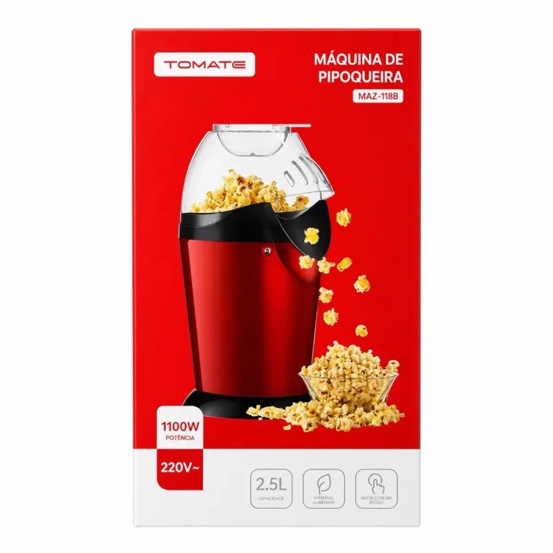 Máquina de Pipoqueira MAZ-118B Tomate