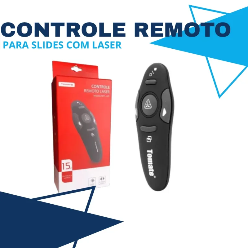 CONTROLE REMOTO PARA SLIDES COM LASER MTC-105 TOMATE