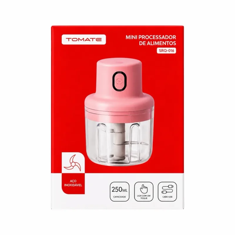 Mini Processador de Alimentos SRQ-016 Tomate