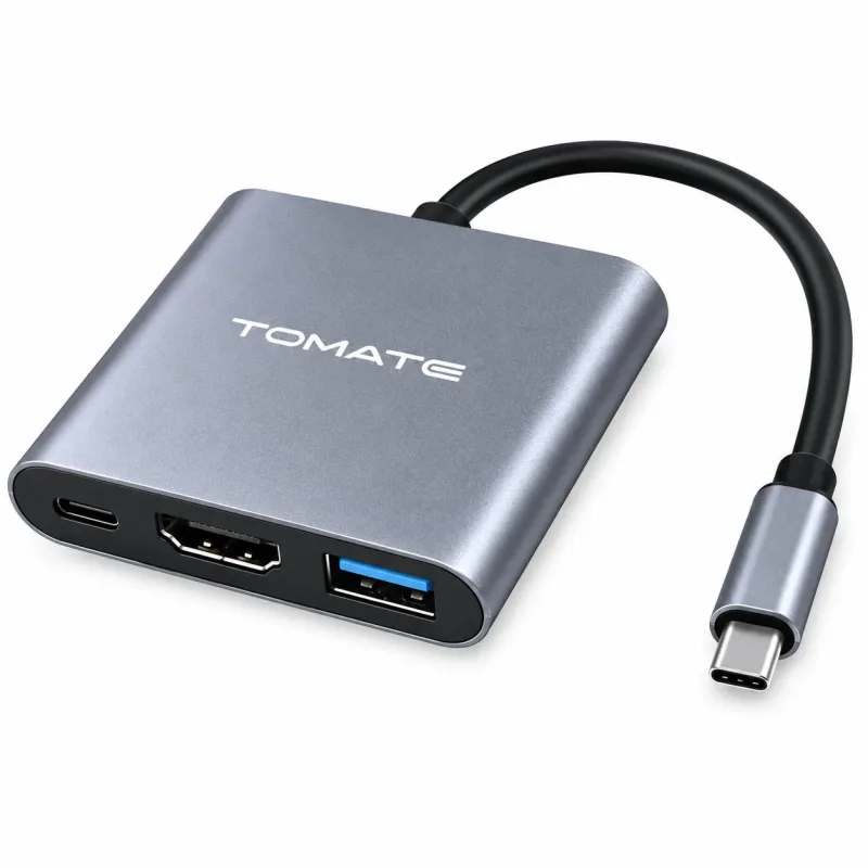 Hub Type-C 3 em 1 Tomate MTC-7106 USB