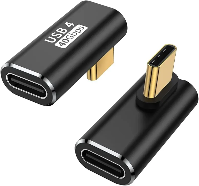 Adaptador L Conector Usb C P/ Tipo C 90 Graus 40gbps 4.0 - Clicell | Acessórios e Eletrônicos para Celular, Informática e Áudio