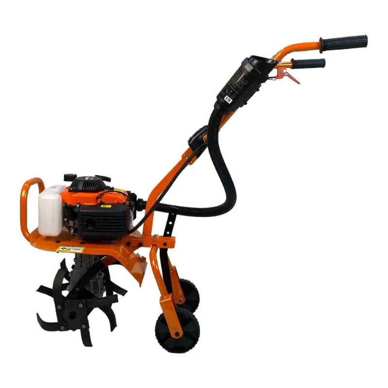 Tratorito Culvidador Motocultivador de Solo a Gasolina 4T 53cc 3,6HP Com Lâminas Carbon Fak