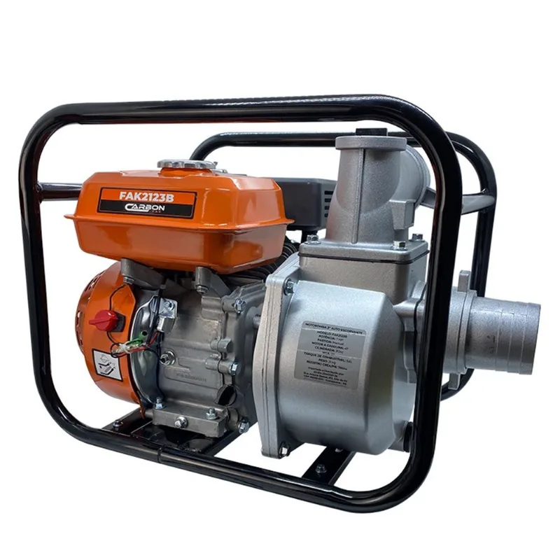 Motobomba 3 Polegadas a Gasolina 4T Autoescorvante 7HP 212cc 60.000L/H Carbon Fak