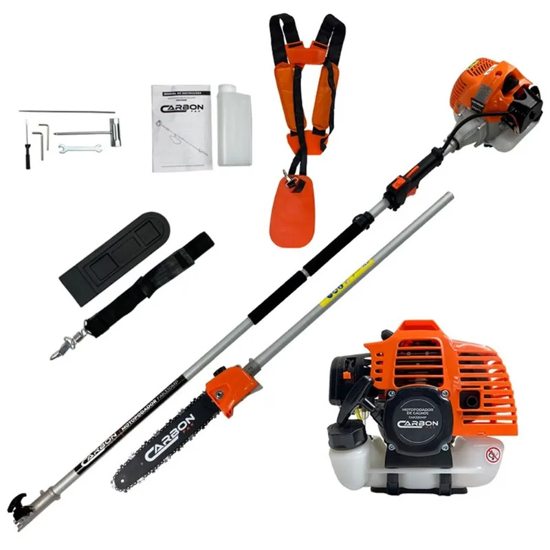 Motopodador de Galhos em Altura 33cc 1,3HP Com Cinto Duplo Almofadado FAK330MP Carbon fak