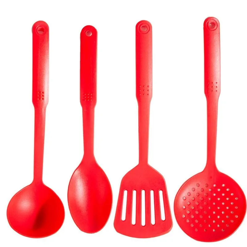Conjunto 4 Peças De Utensílios Nylon Casa Do Chef Sortido