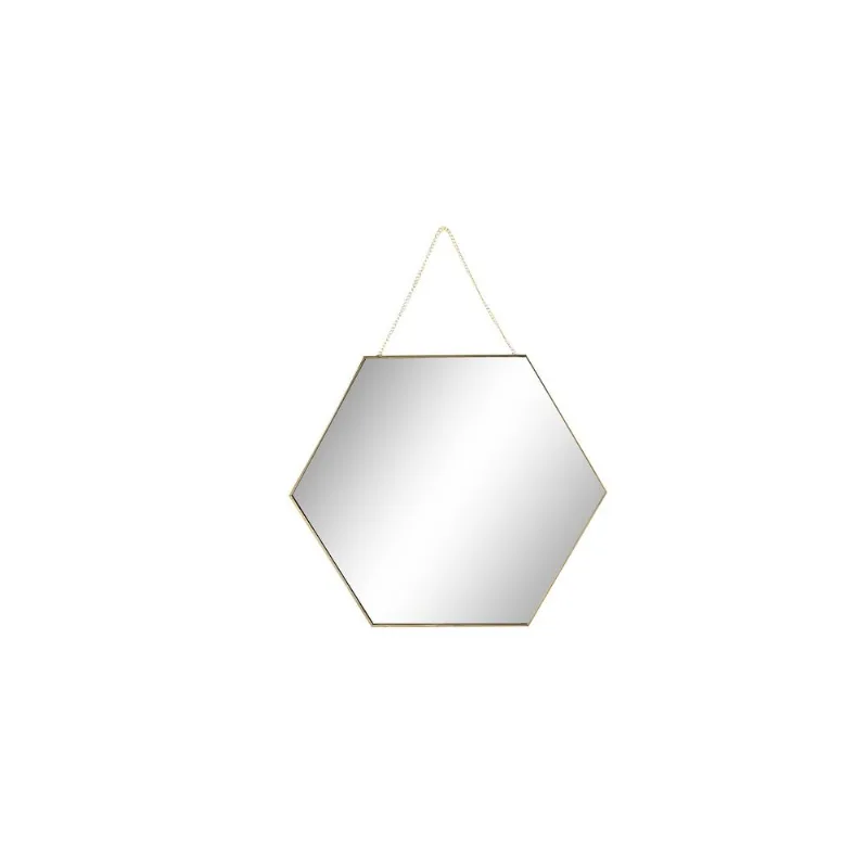 Espelho Decorativo 29cm Hexagonal de Vidro Cazza