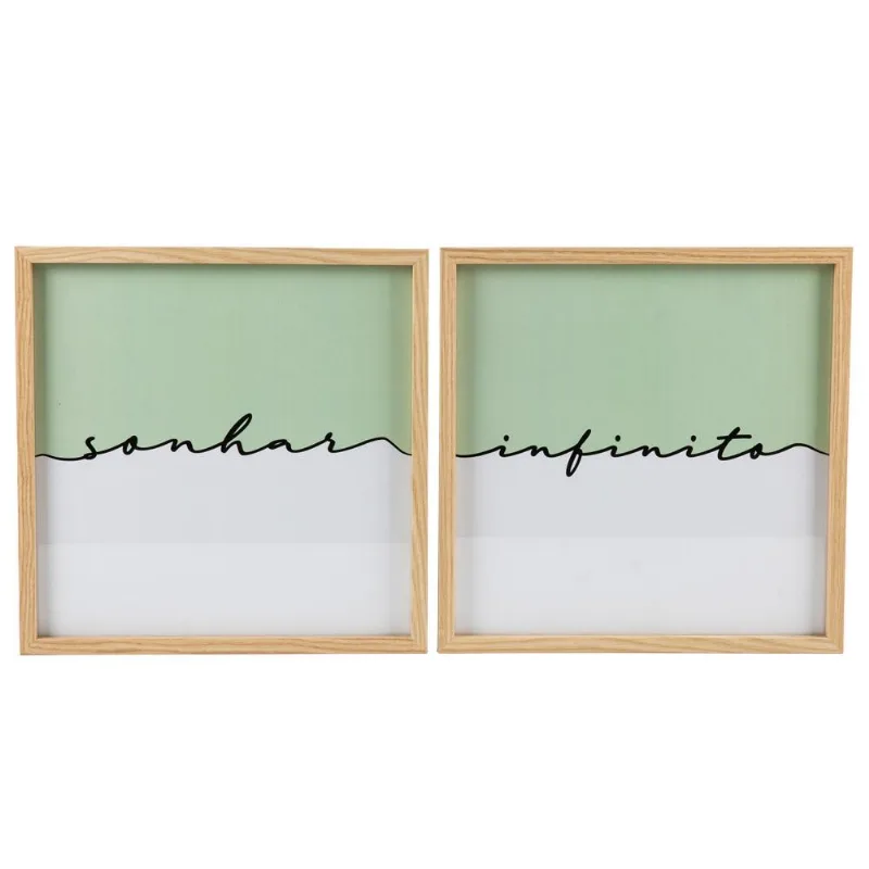 Quadro MDF Vidro 30x30cm CV212730 Dual Color Verde Sortido
