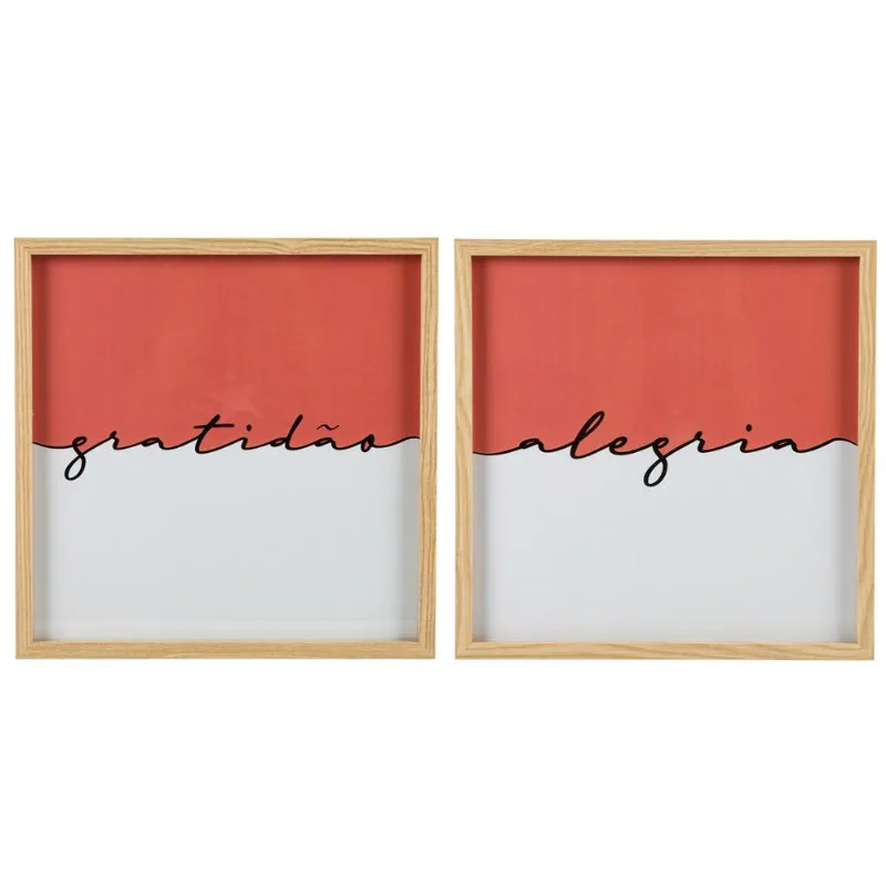 Quadro MDF Vidro 30x30cm CV212731 Dual Color Rosa Sortido